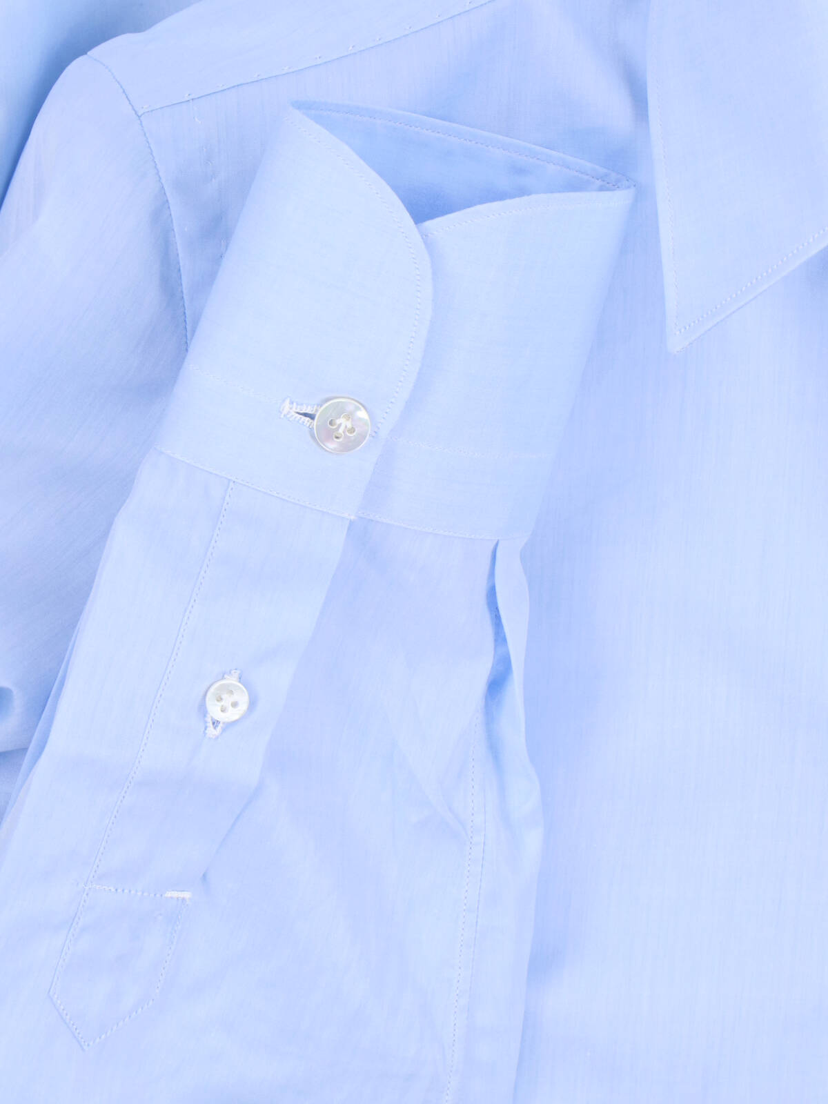 Finamore Shirts Blue Cotton