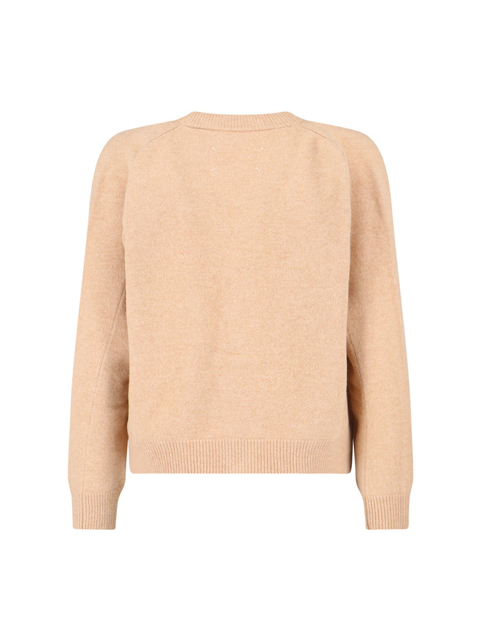 Maison Margiela Sweaters Beige Wool