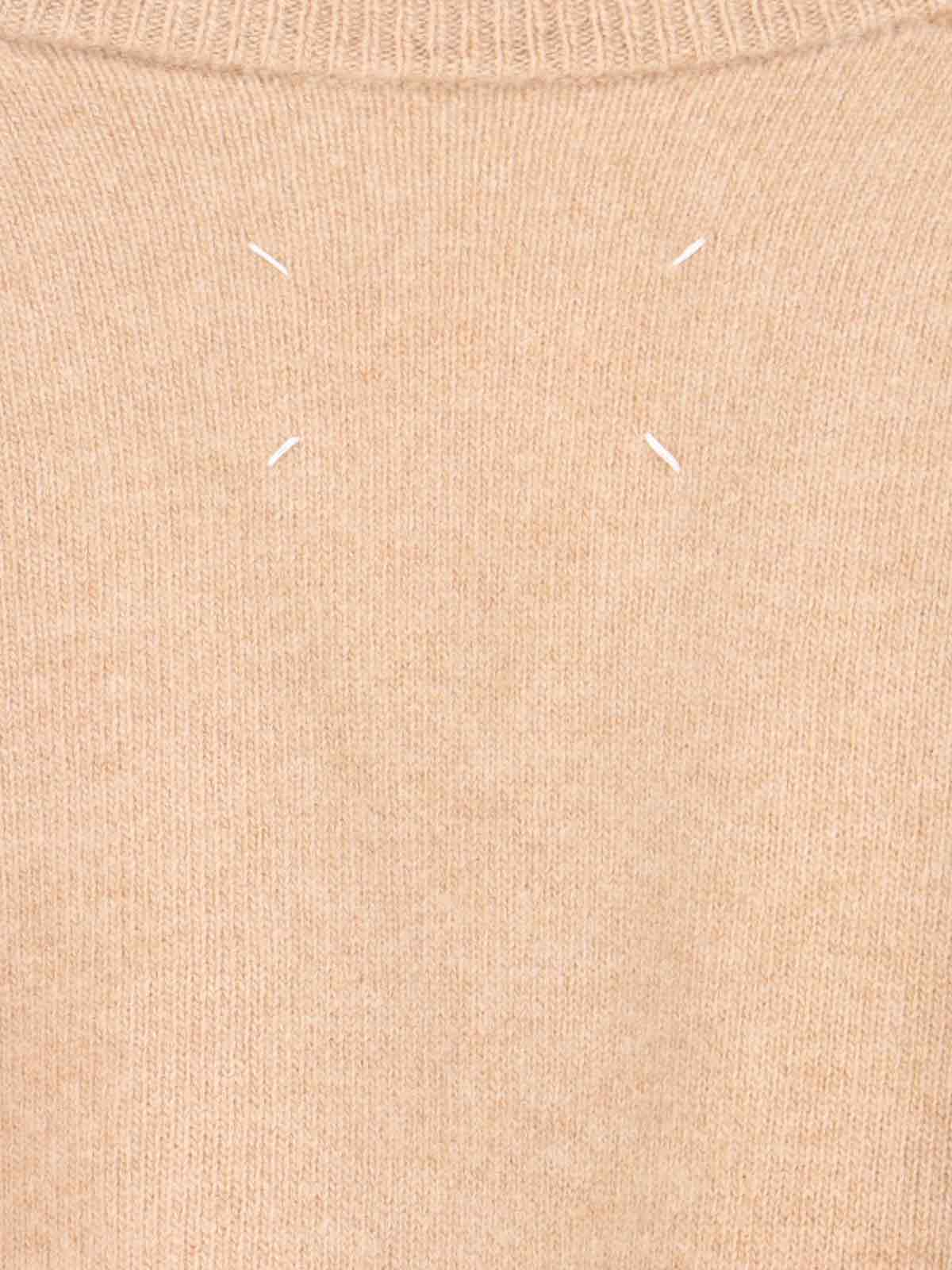 Maison Margiela Sweaters Beige Wool