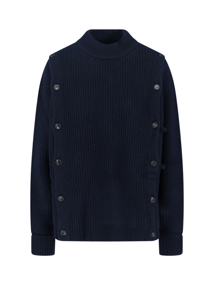 Setchu Sweaters Blue Wool