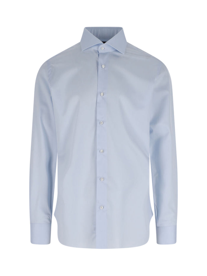 Barba Napoli Shirts Blue Cotone