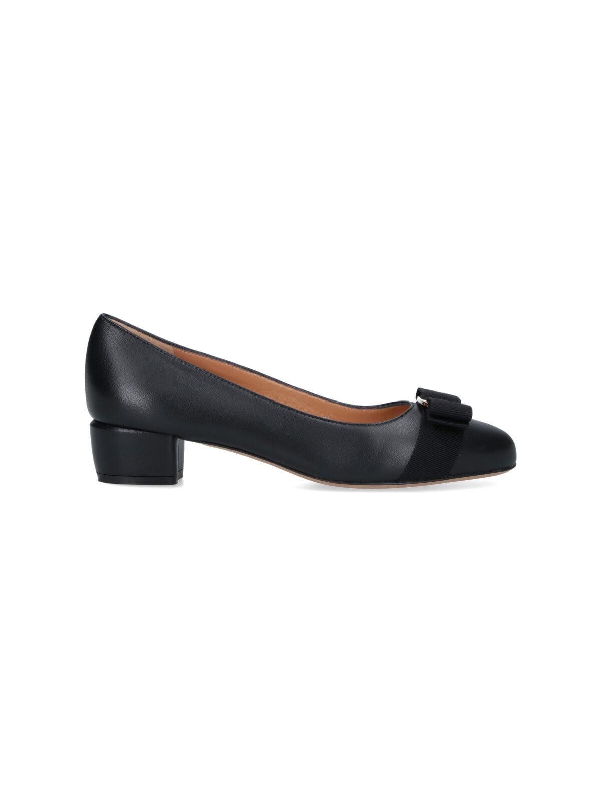 Ferragamo With Heel Black Upper: Lamb Leather