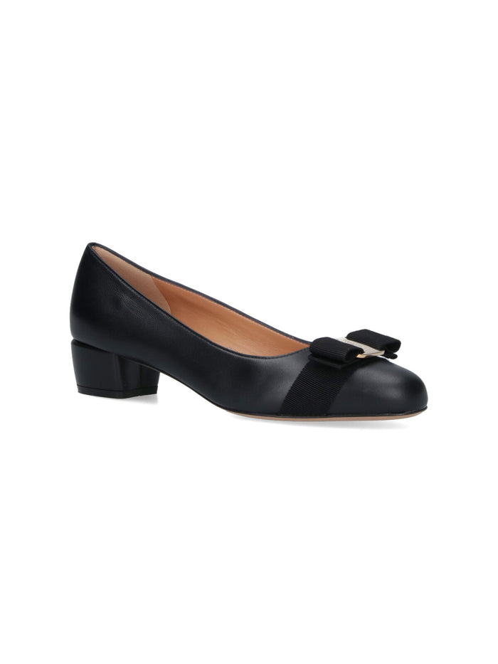 Ferragamo With Heel Black Upper: Lamb Leather