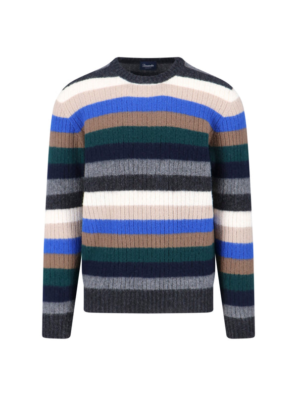 Drumohr 100% lambswool sweater in multicolor