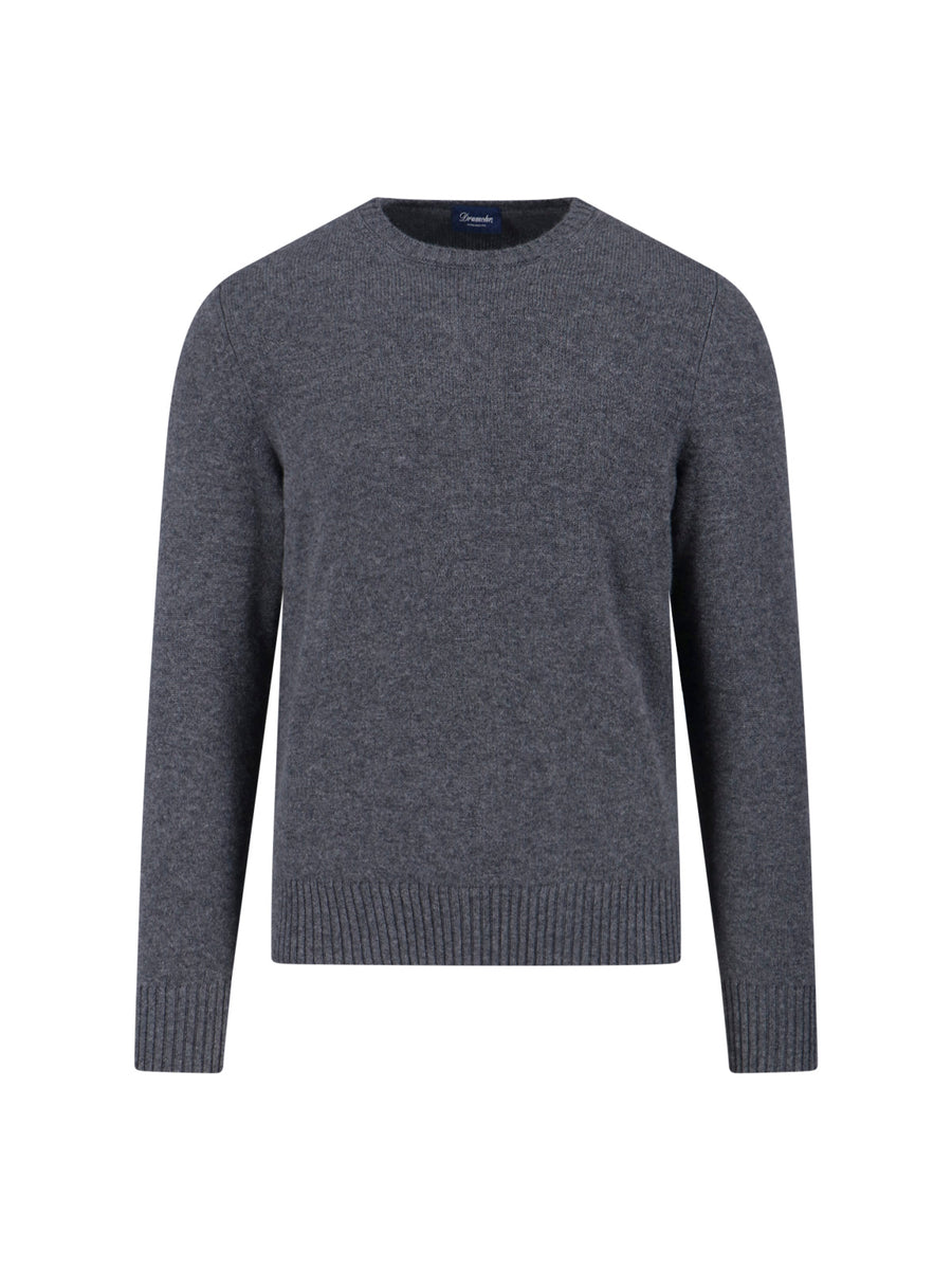 Drumohr 100% cashmere sweater in gray