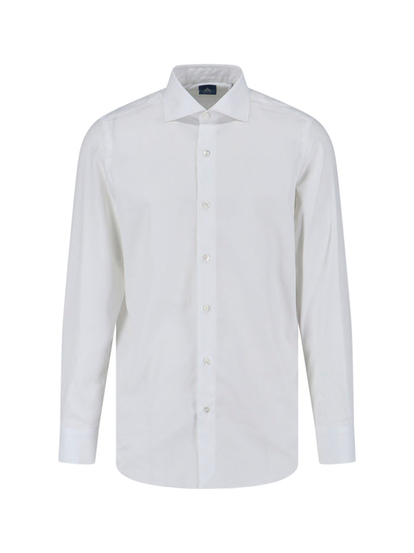 Finamore Zante 100% Cotton shirt in white