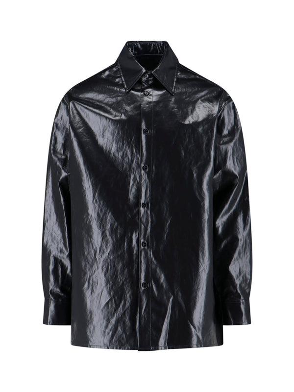 MM6 Maison Margiela 100% Linen shirt in black
