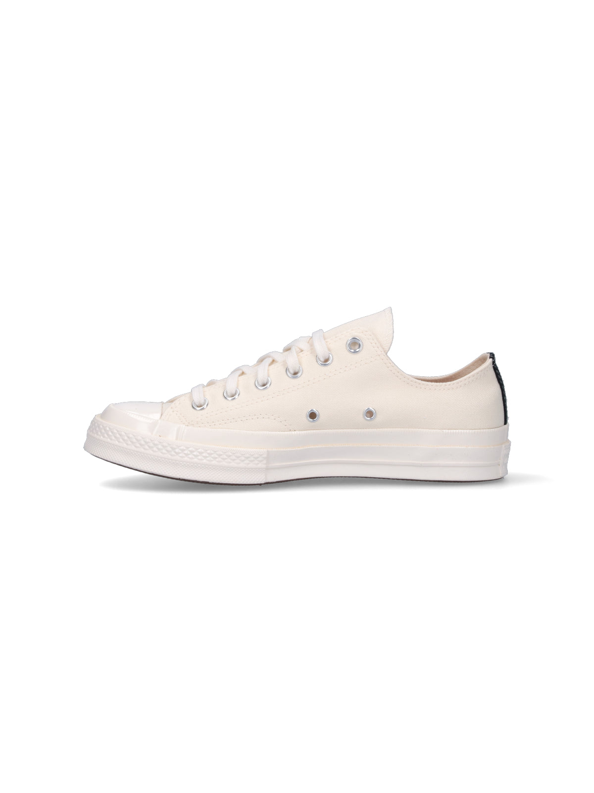 Comme Des Garcons Play Sneakers White Cotton