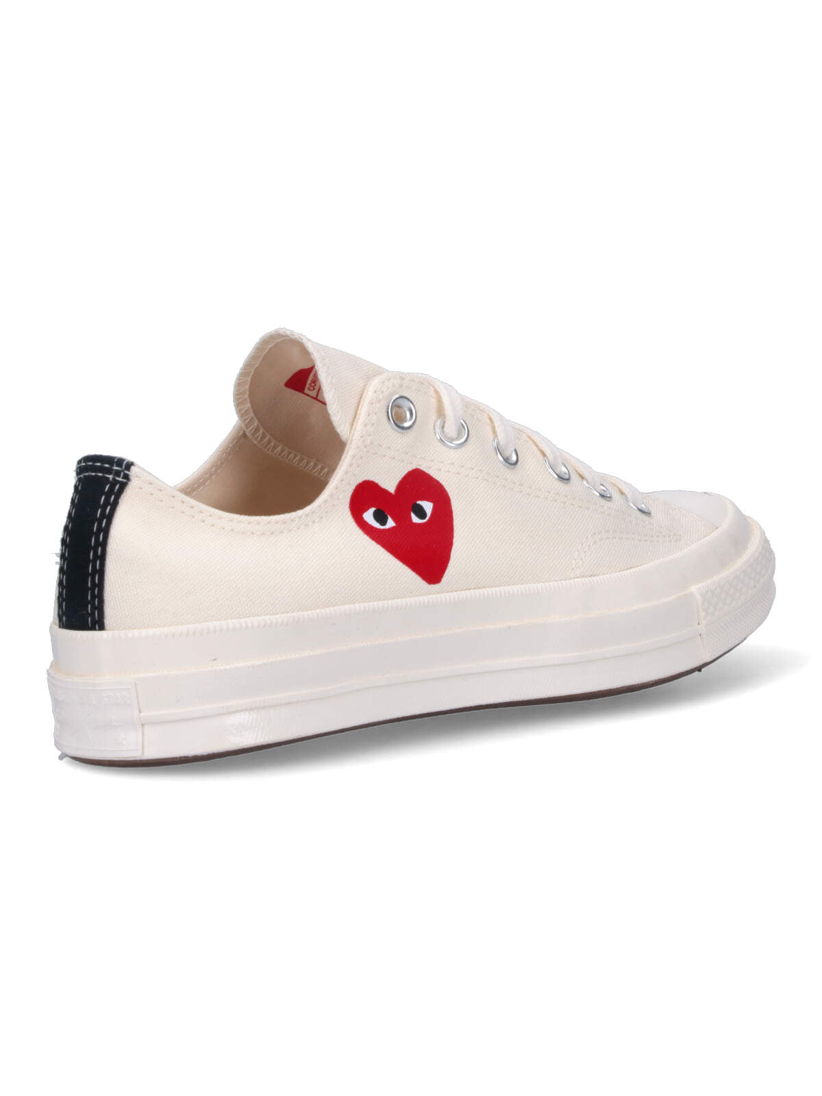 Comme Des Garcons Play Sneakers White Cotton