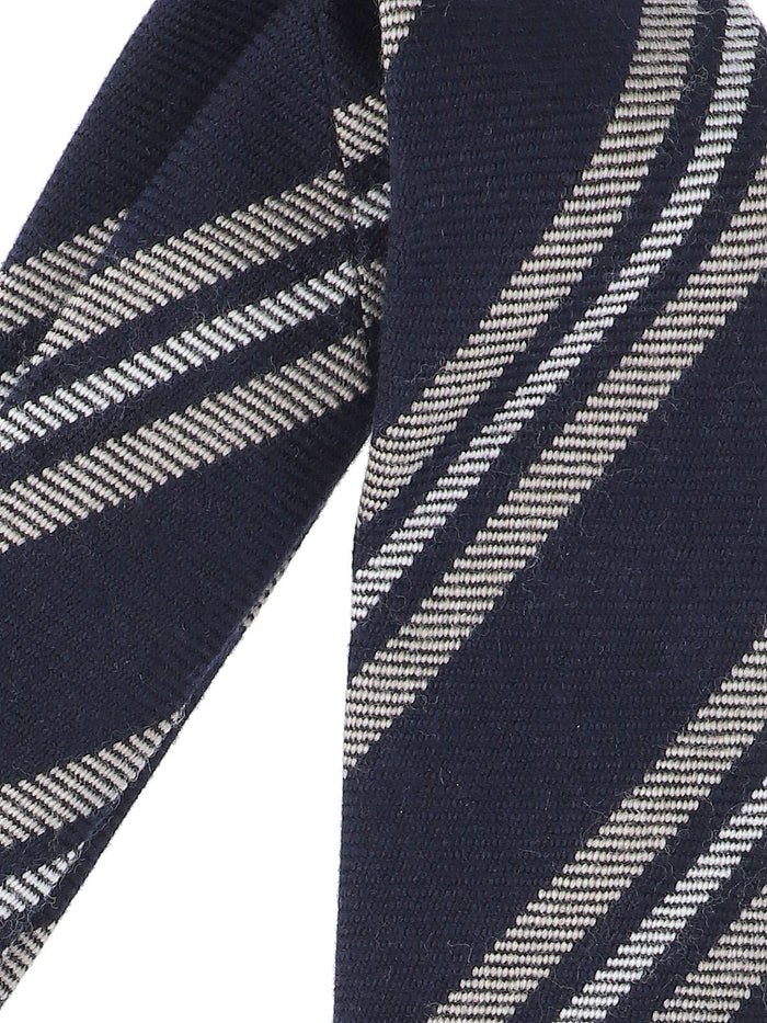 Finamore Ties Blue Wool