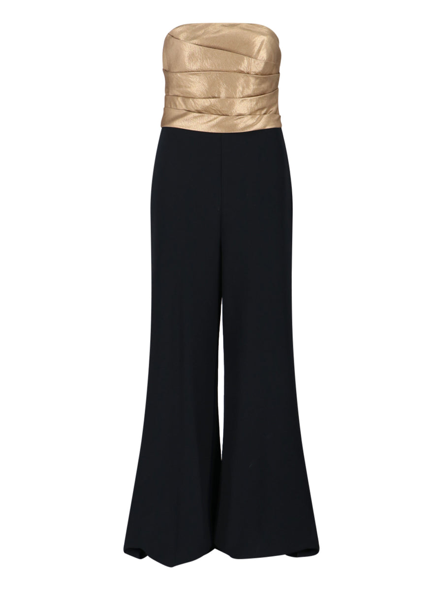 Lauren Ralph Lauren 48% viscosa jumpsuit in black