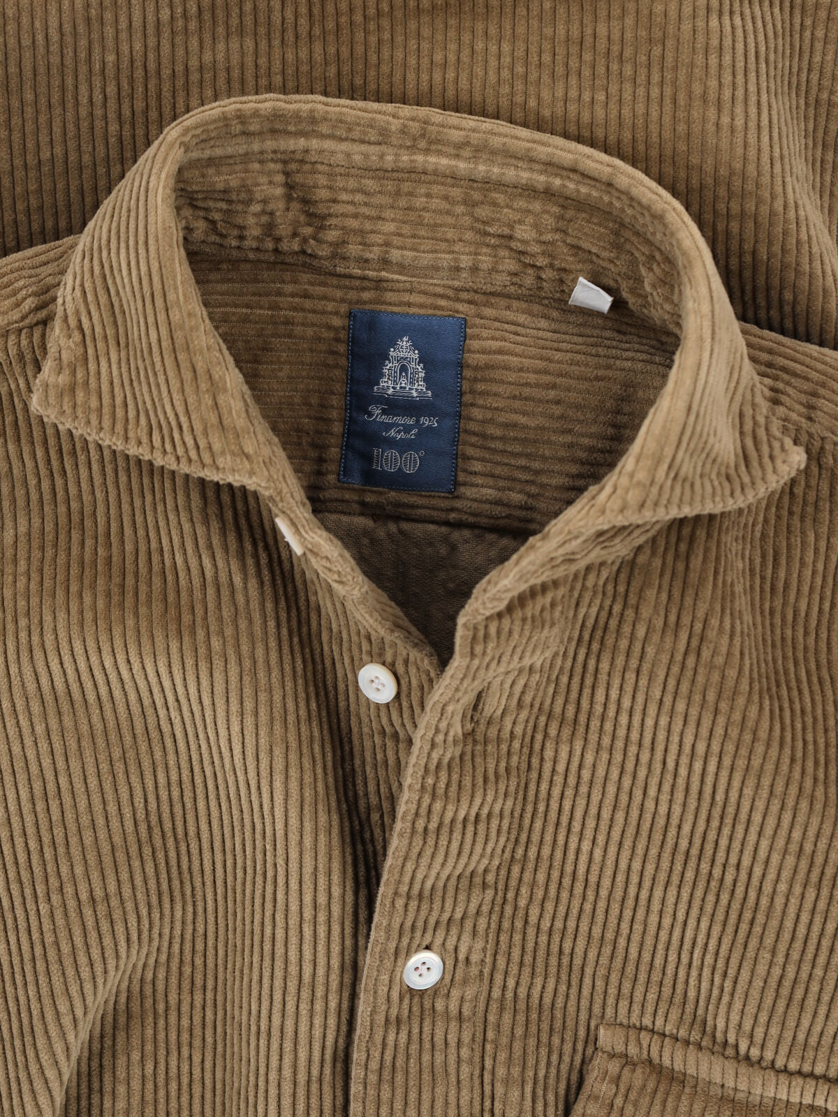 Finamore Shirts Brown Cotton