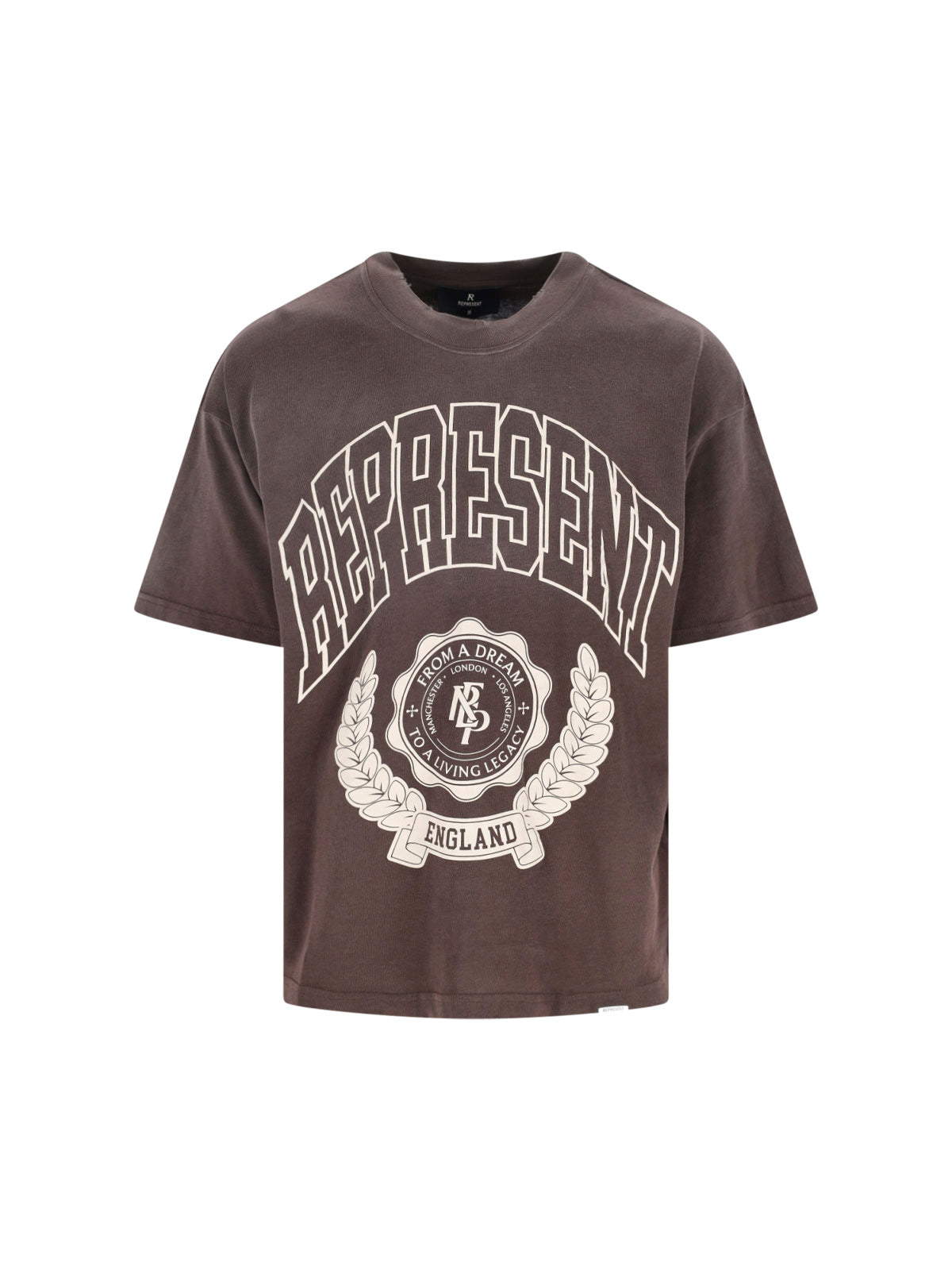 Represent T-shirts and Polos Brown Cotton