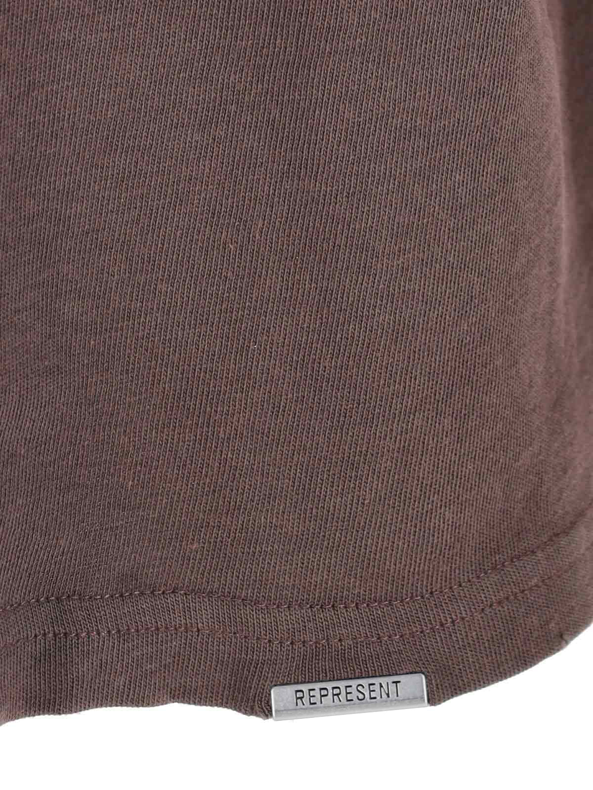 Represent T-shirts and Polos Brown Cotton