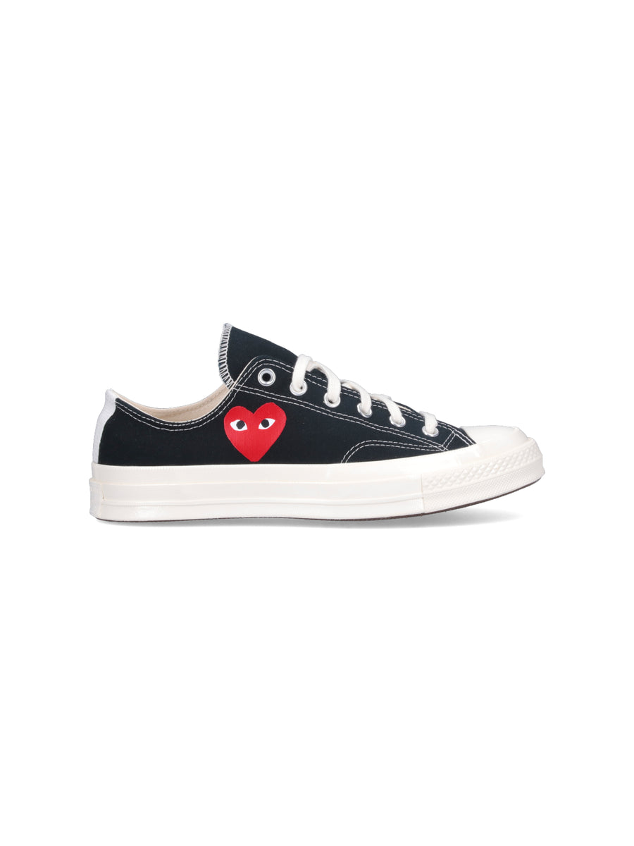 Comme Des Garcons Play 100% Cotton sneaker in black