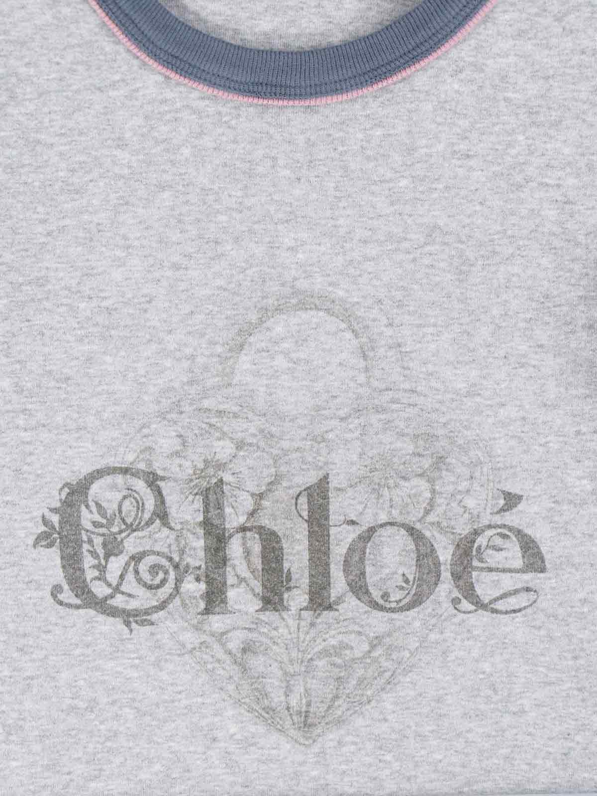 Chloè T-shirts and Polos Grey Cotton