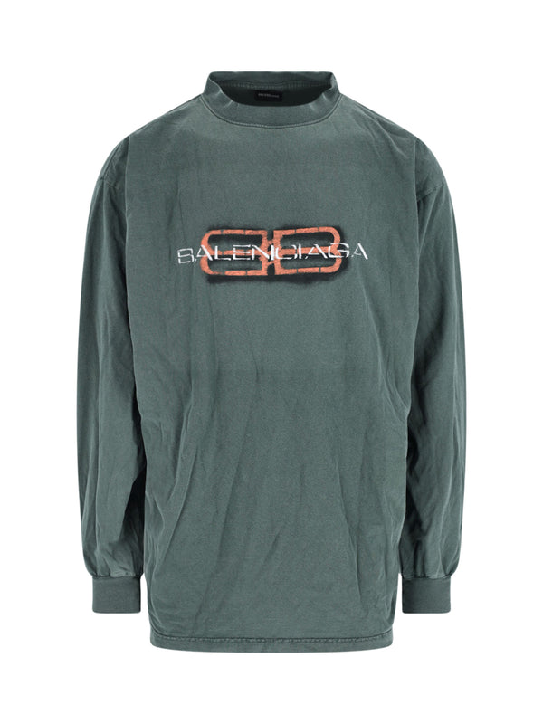 Balenciaga Ttvd 100% Cotton t-shirt in green