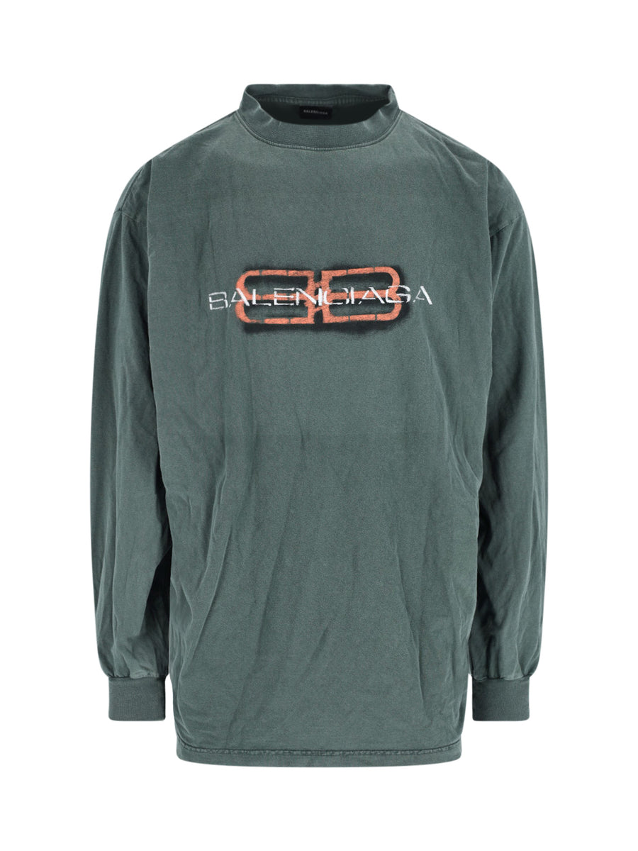 Balenciaga Ttvd 100% Cotton t-shirt in green