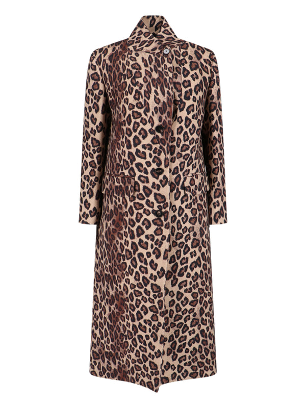 Alberto Biani 100% lana vergine coat in beige