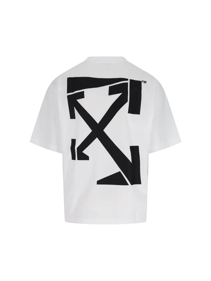 Off-White T-shirts and Polos White Fabric: Cotton