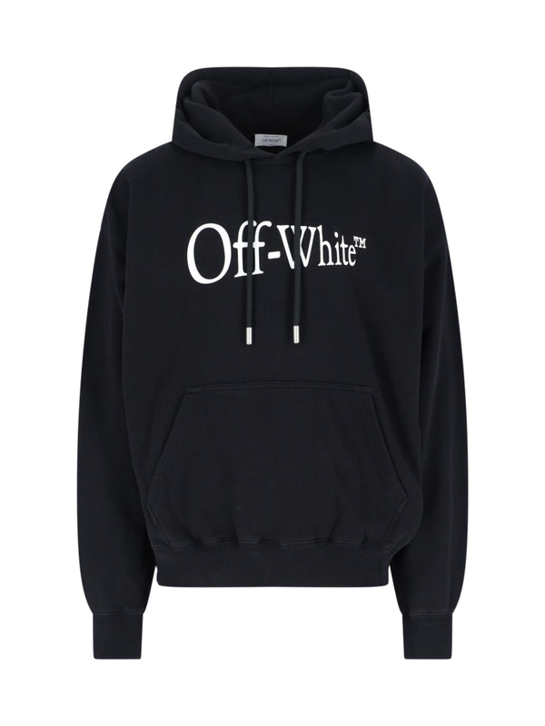 Off-White Fabric: 100% Cotton hoodie in black