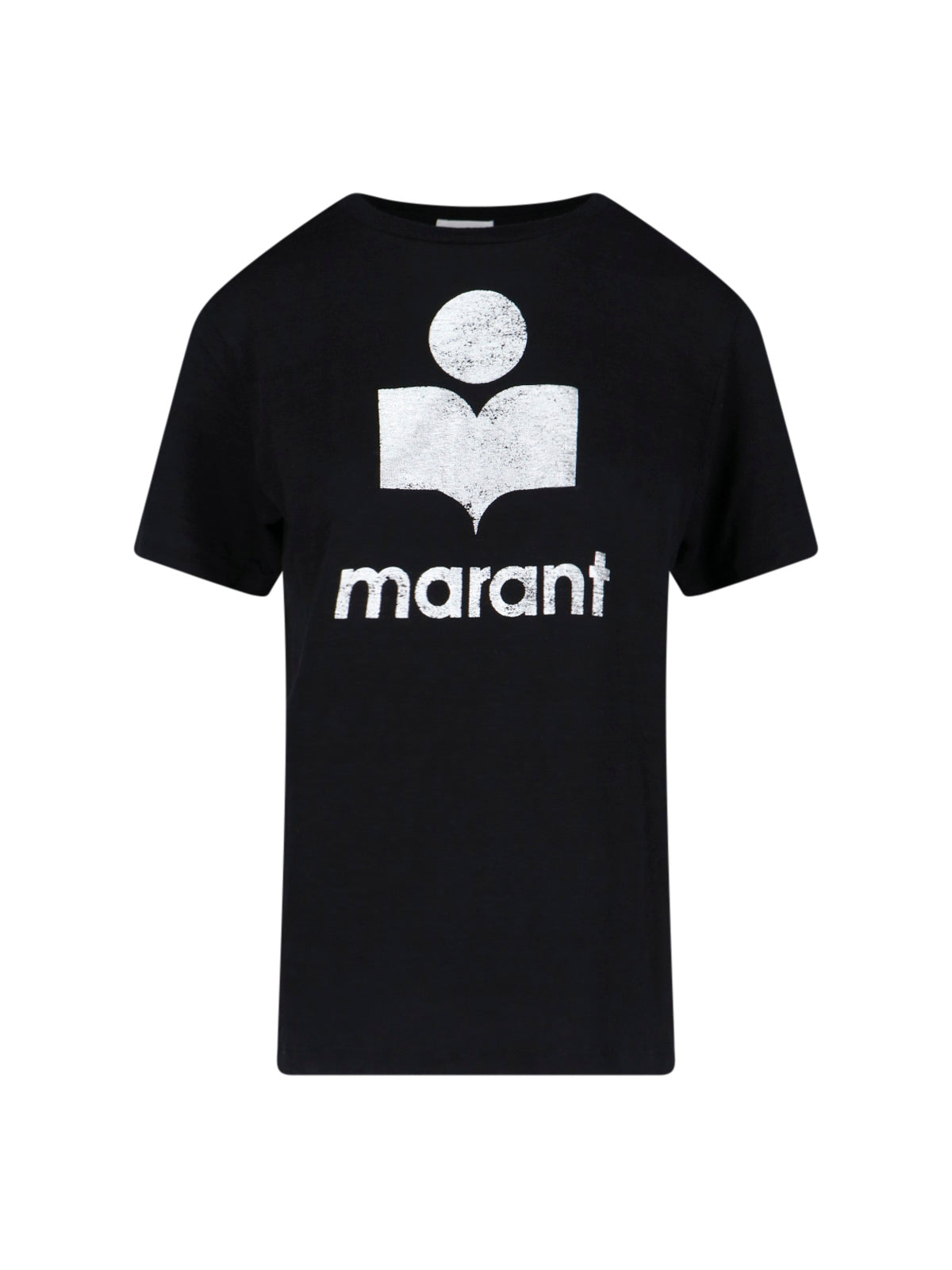 MARANT ETOILE T-shirts and Polos Black Linen