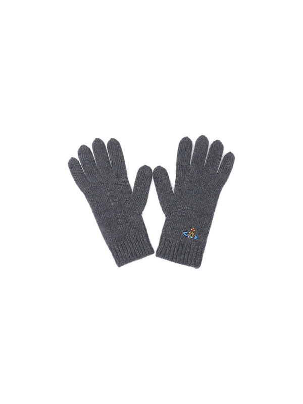 Vivienne Westwood 100% cashmere gloves in gray