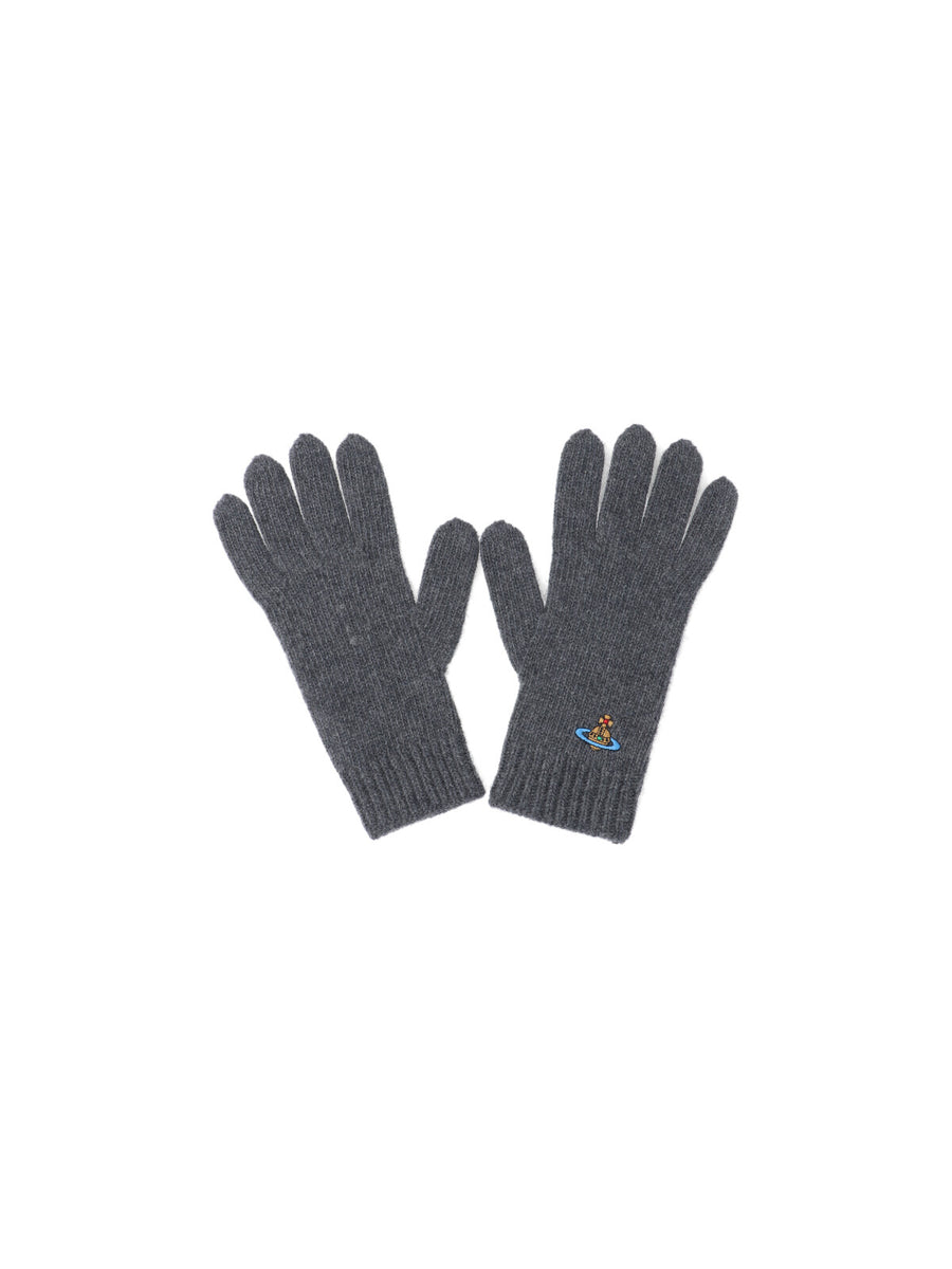 Vivienne Westwood 100% cashmere gloves in gray