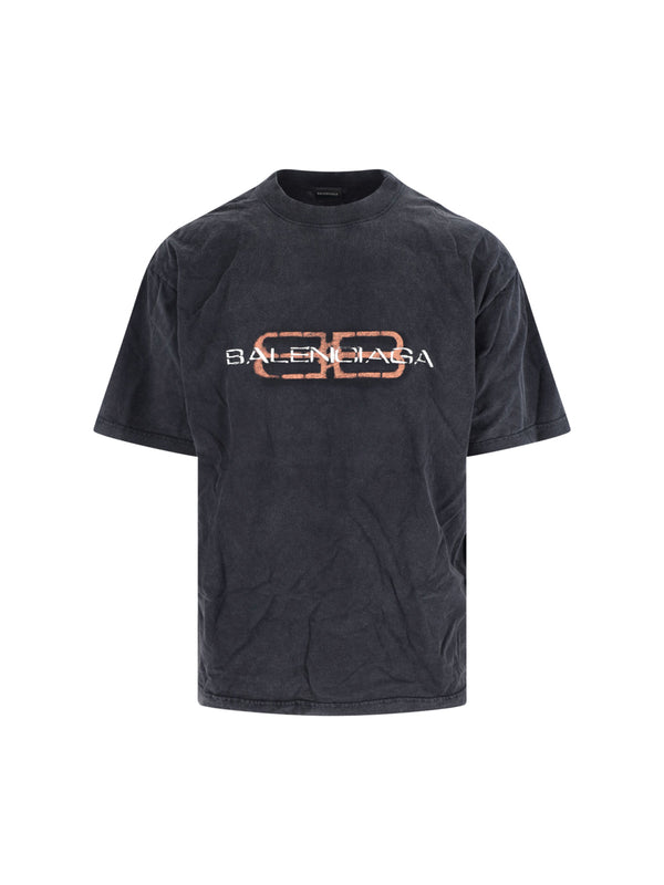 Balenciaga Ttvd 100% Cotton t-shirt in black