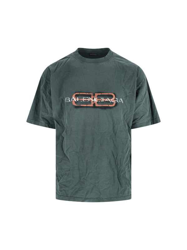 Balenciaga Ttvd 100% Cotton t-shirt in green