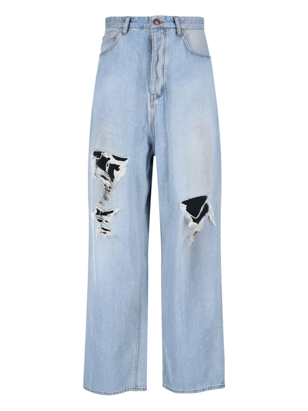 Balenciaga Ttwa 100% Cotton jeans in blue