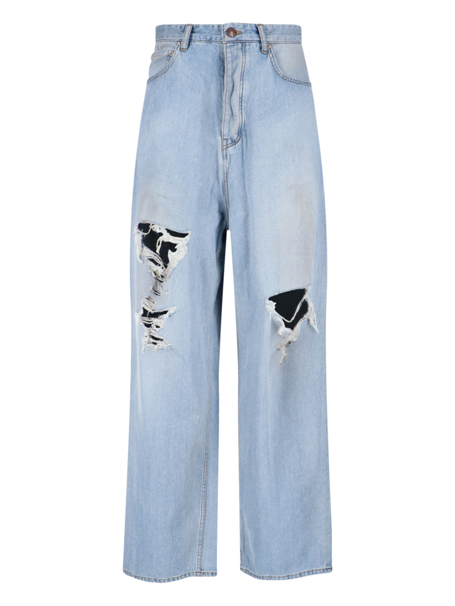 Balenciaga Ttwa 100% Cotton jeans in blue