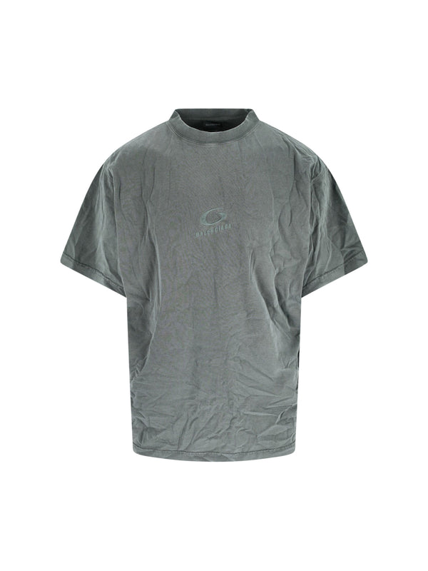 Balenciaga Ttvh 100% Cotton t-shirt in gray