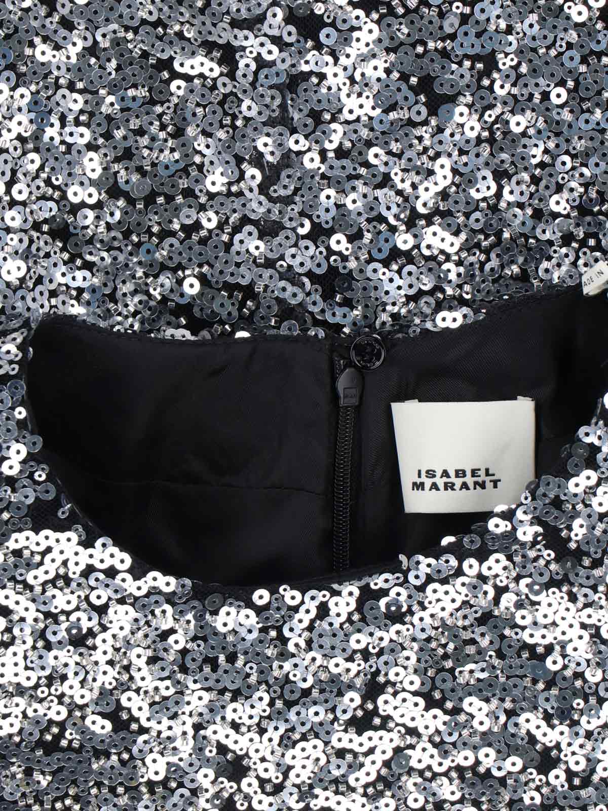 Isabel Marant Top Silver Polyester