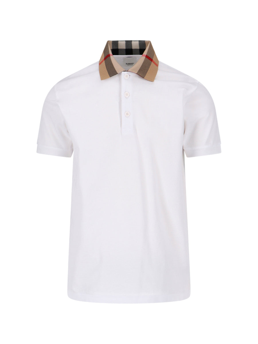 Burberry 100% Cotton polo in white