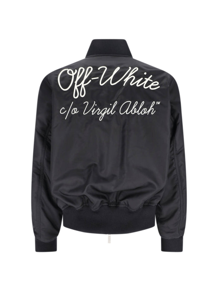 Off-White Jackets Black Body Lining: Viscose