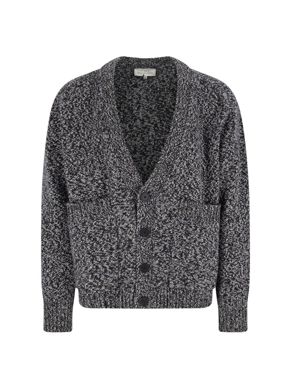 Studio Nicholson 100% lambswool cardigan in gray