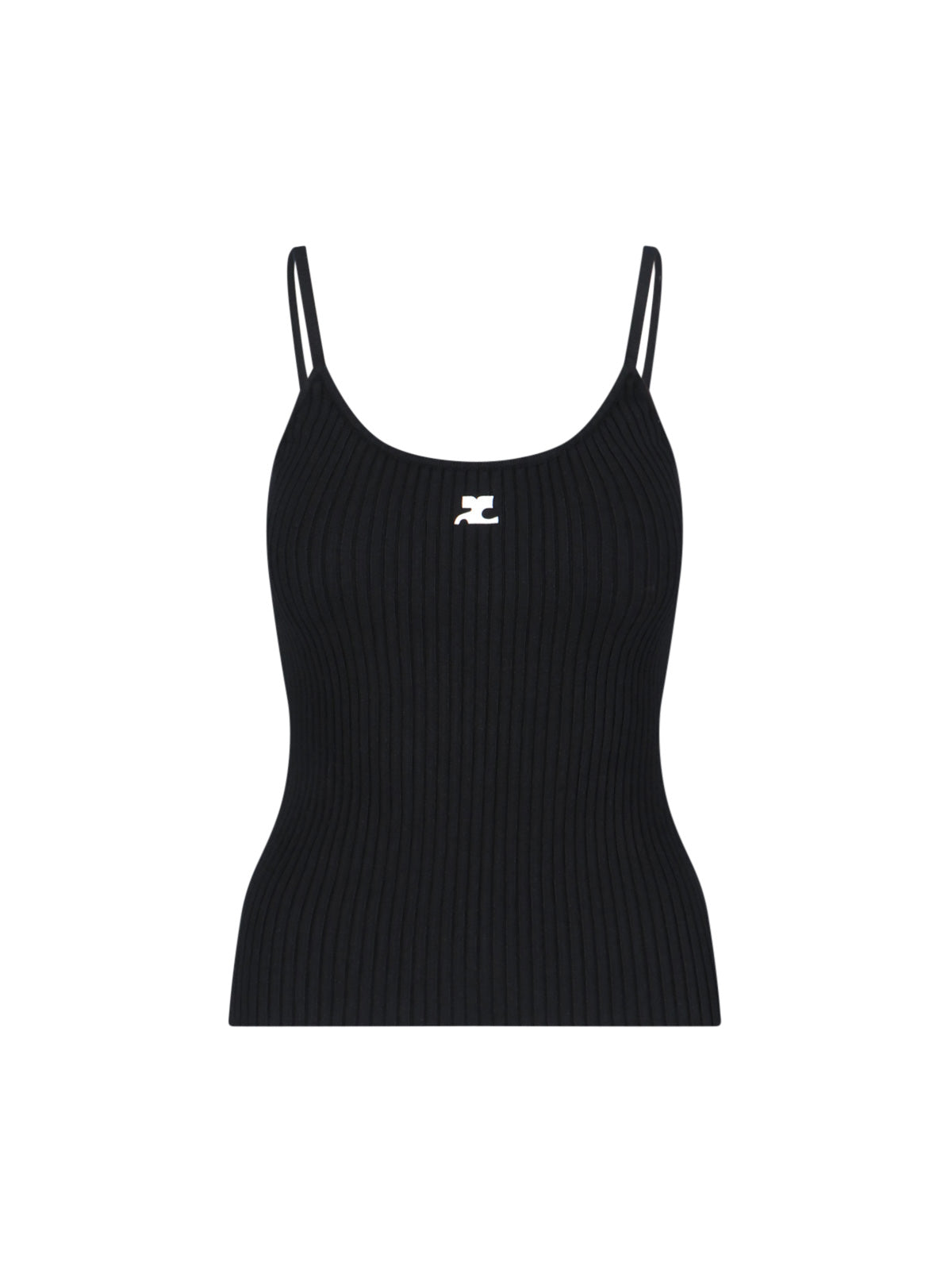 Courrèges Top Black Viscose