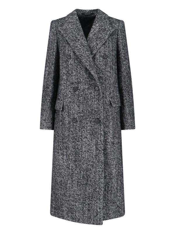 Tagliatore 50% Wool coat in black