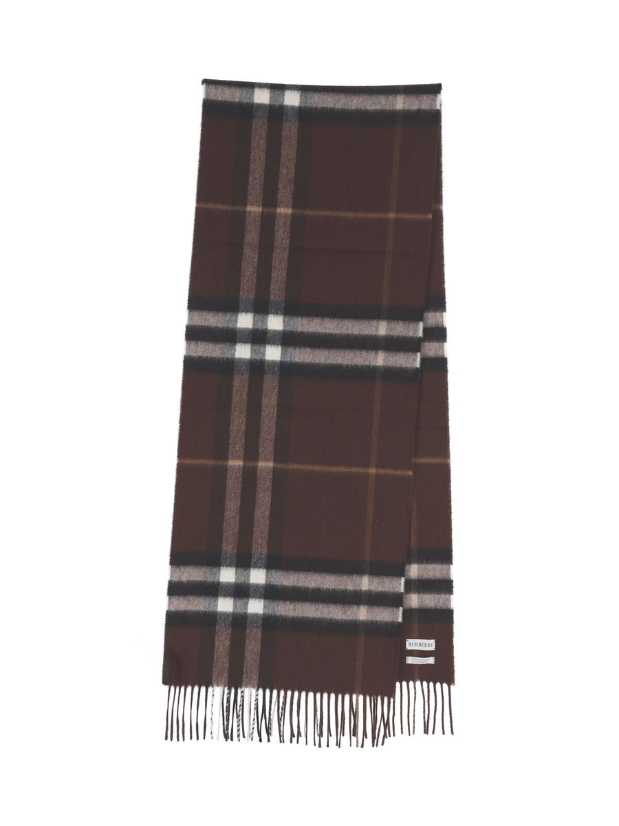 Burberry 100% cashmere scarf in brown