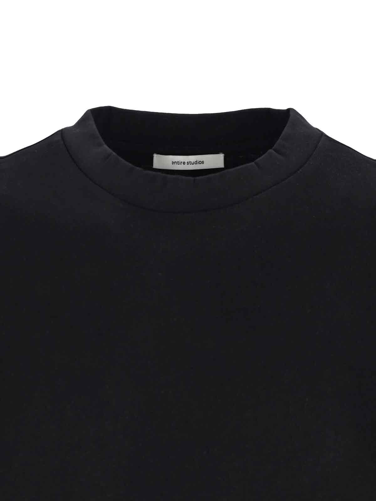 Entire Studios T-Shirts And Polos Black Organic Cotton