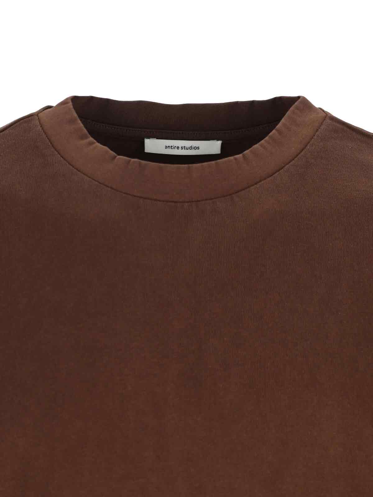 Entire Studios T-Shirts And Polos Brown Organic Cotton