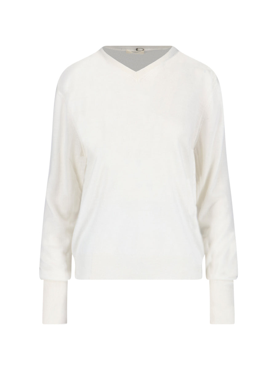 Ma'Ry'Ya 70% Virgin Wool sweater in white