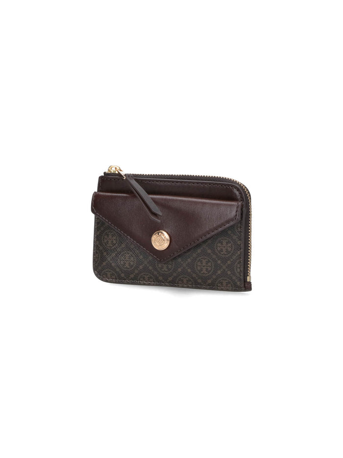Tory Burch Wallets Brown Body: Cotton