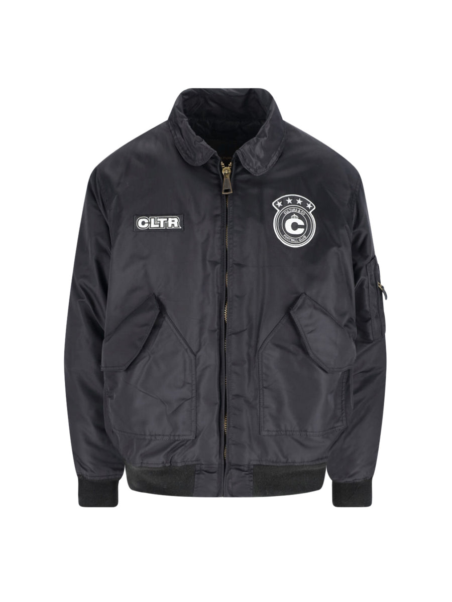 Cultura 100% nylon jacket in black