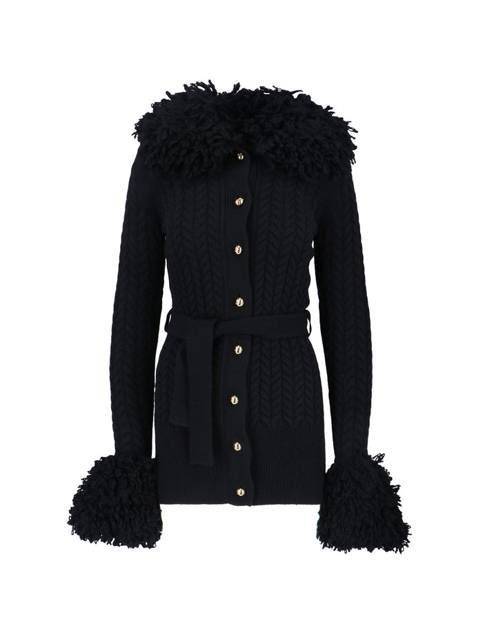 PATOU Sweaters Black Merino Wool