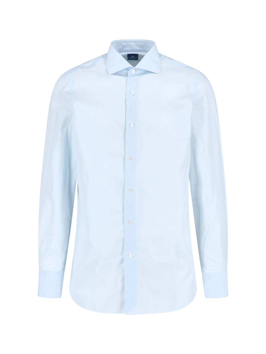 Finamore Milano 100% Cotton shirt in blue