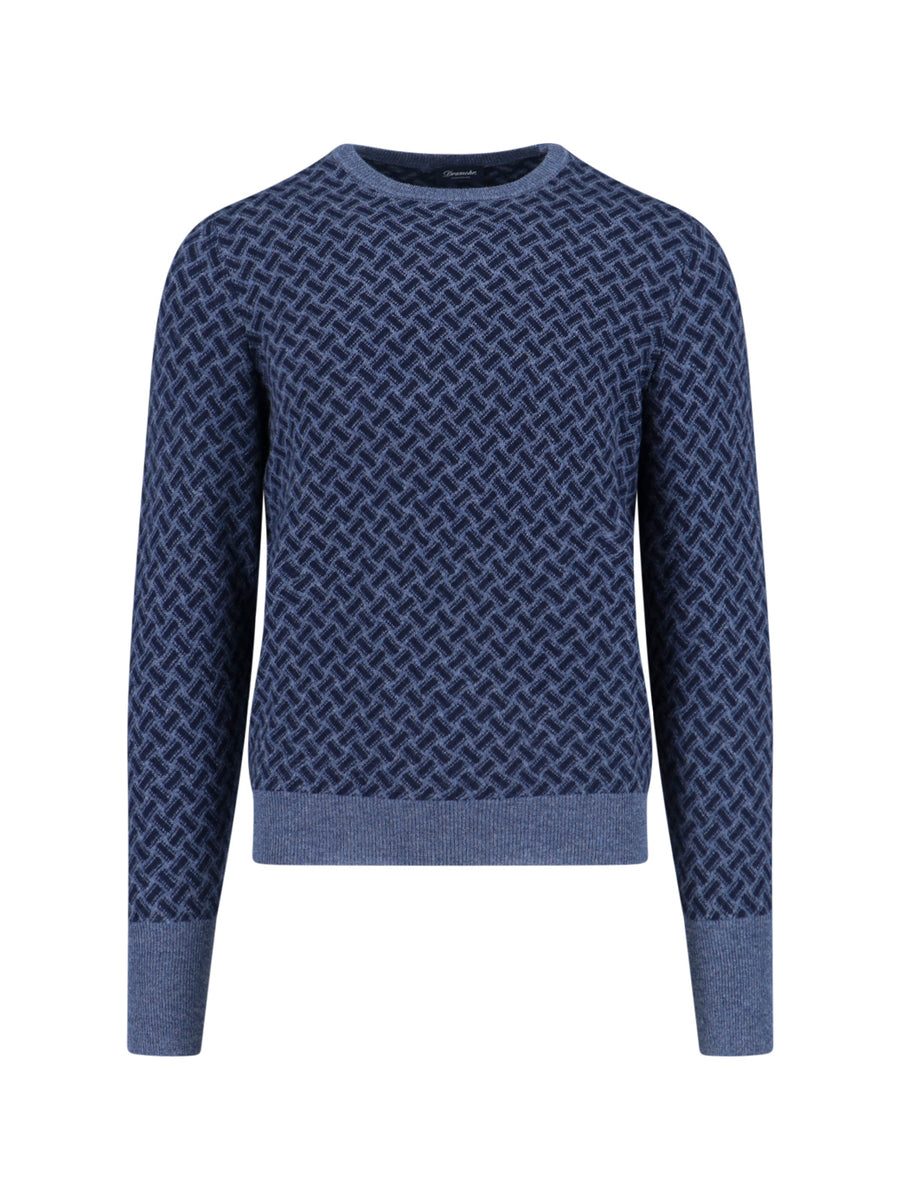 Drumohr 100% cashmere sweater in blue