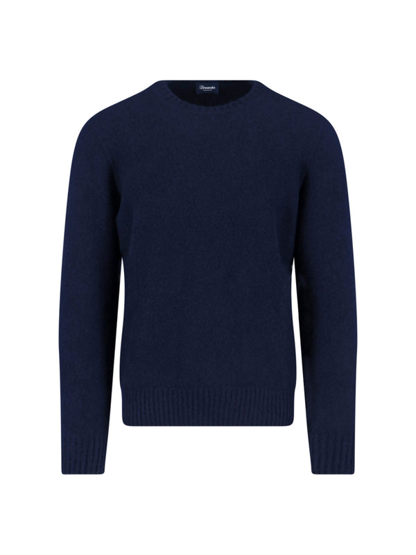 Drumohr 100% cashmere sweater in navy