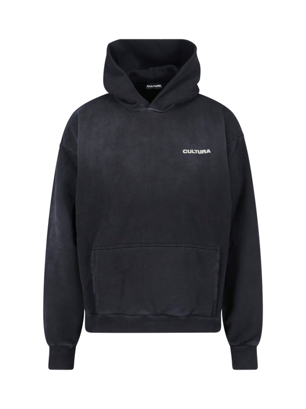 Cultura 100% Cotton hoodie in black